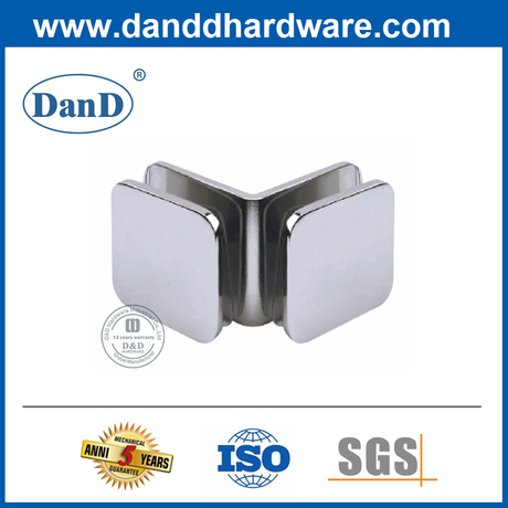 Phụ kiện cửa bằng thép không gỉ 90 độ Giá đỡ kẹp kính -DDGC005