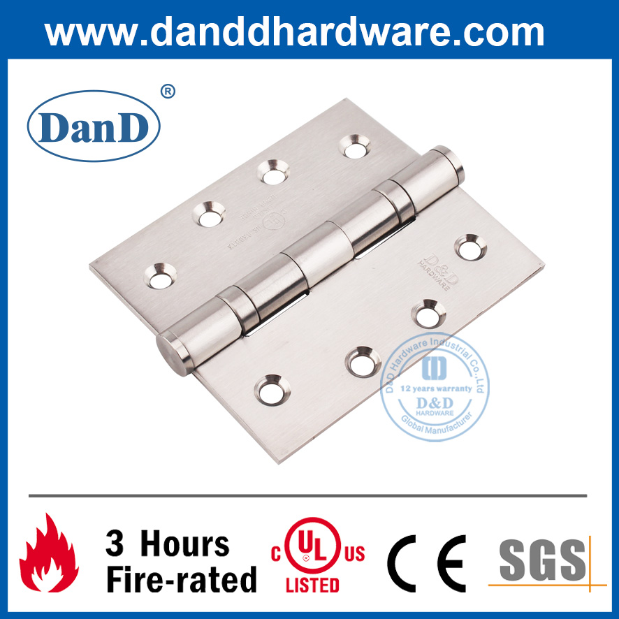 Bản lề cửa chống cháy cấp 201 được liệt kê của UL-DDSS001-FR-4X3.5X3