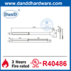 Thiết kế phần cứng SUS304 Thanh cảm ứng Thiết bị thoát thanh dọc-DDPD002