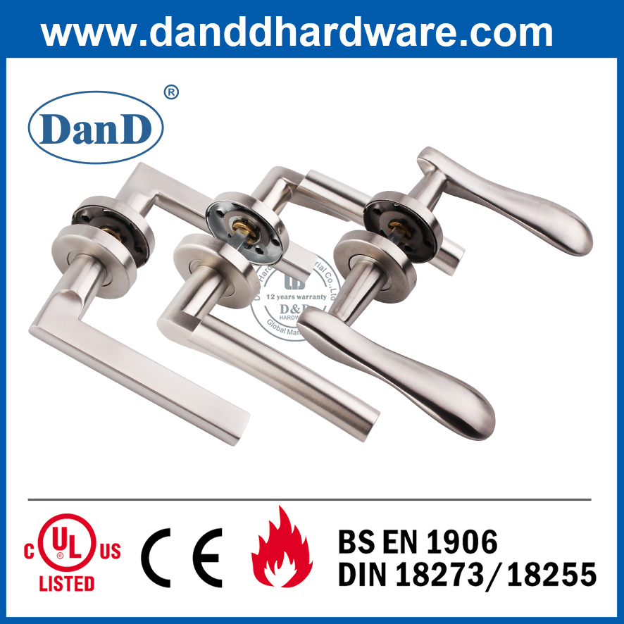 Tay nắm cửa hoa hồng SUS304 Ironmongery cho cửa bên trong-DDSH010