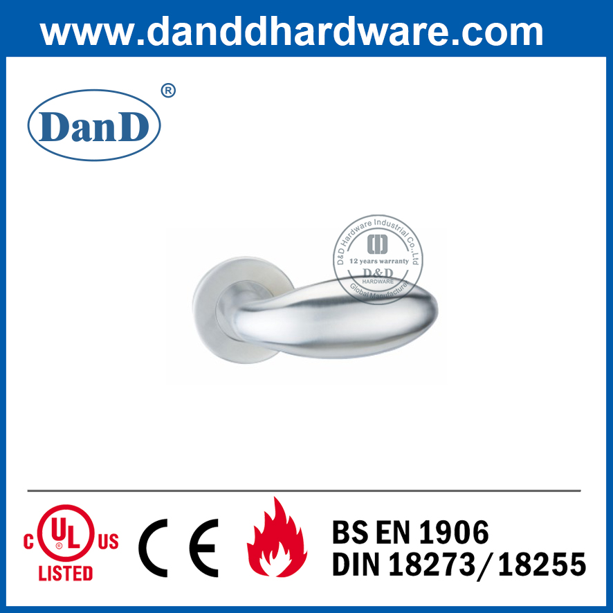 Cửa SS304 Cửa sắt trang trí đặc biệt Tay cầm đòn bẩy rắn-DDSH031