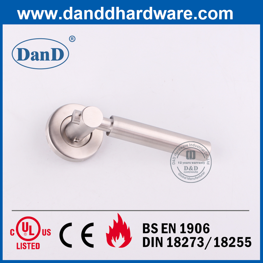 Tay nắm cửa thiết kế đòn bẩy rắn SS304 Satin và Ba Lan-DDSH034