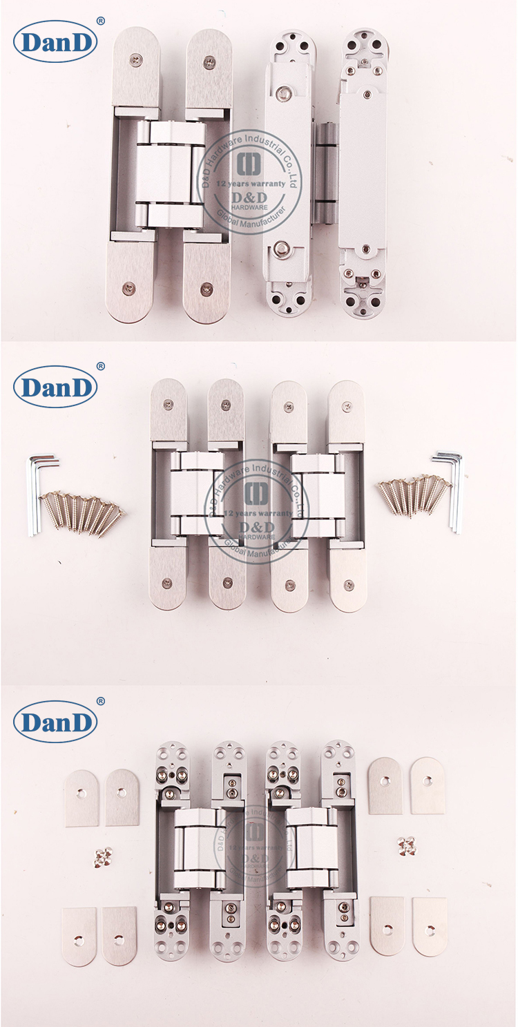 Bản lề cửa giấu bạc-D và D Phần cứng