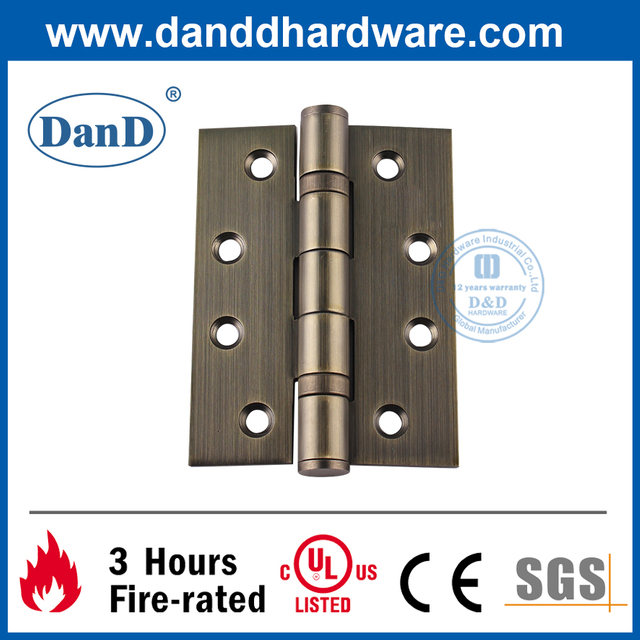 Bản lề cửa chống cháy bằng đồng thau cổ SS304 cho các tòa nhà dân cư-DDSS001-4X3X3