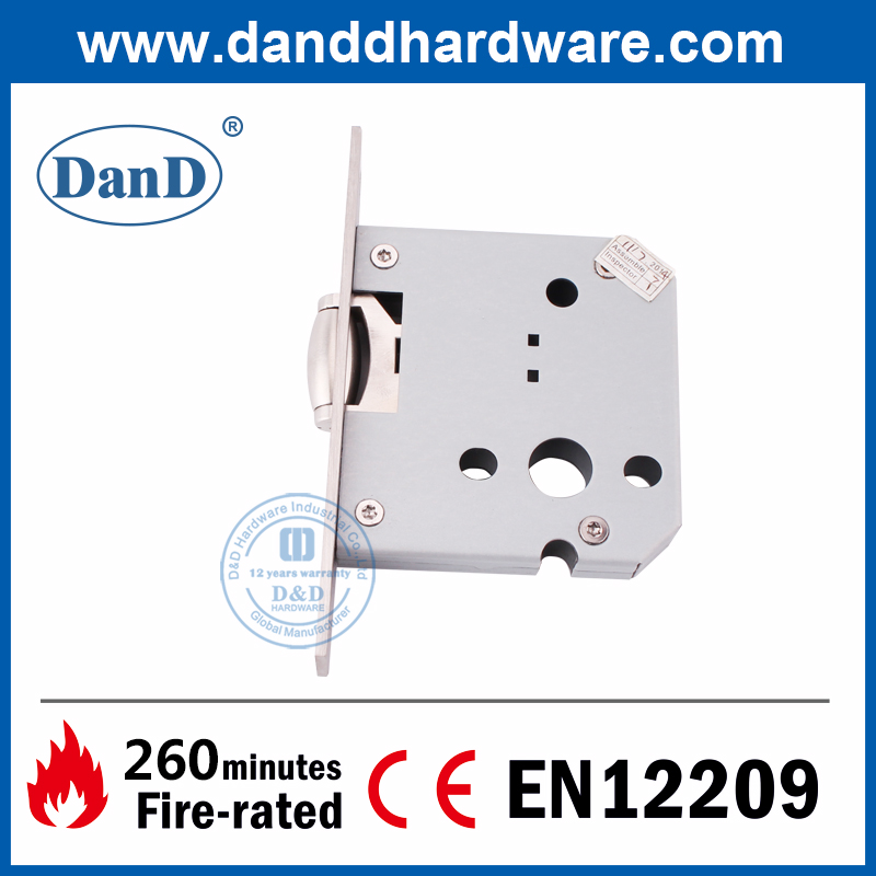 Khóa mộng bu lông con lăn bằng thép không gỉ 304 Euro cho cửa bên trong-DDML030