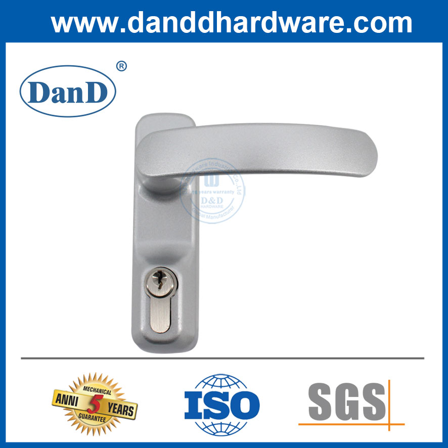 Lever Trim 3 Phím Euro Profile Nửa xi lanh Hợp kim kẽm Thanh hoảng loạn Thoát Trim-DDPD041