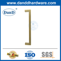 Tay nắm cửa thương mại Tay nắm kéo bằng thép không gỉ Kính vàng vàng cho cửa-DDPH034