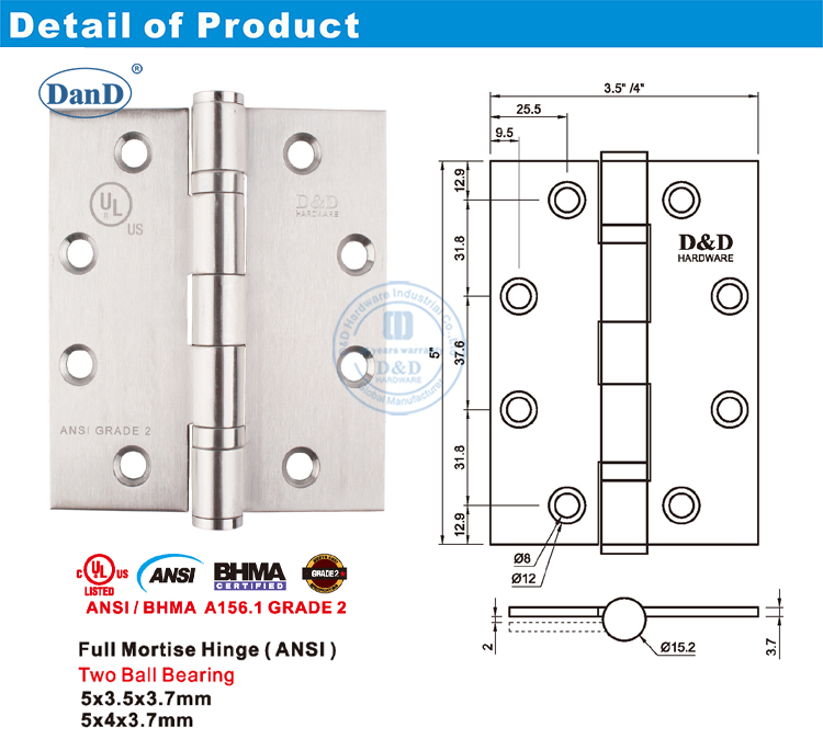 Bản lề cửa ANSI