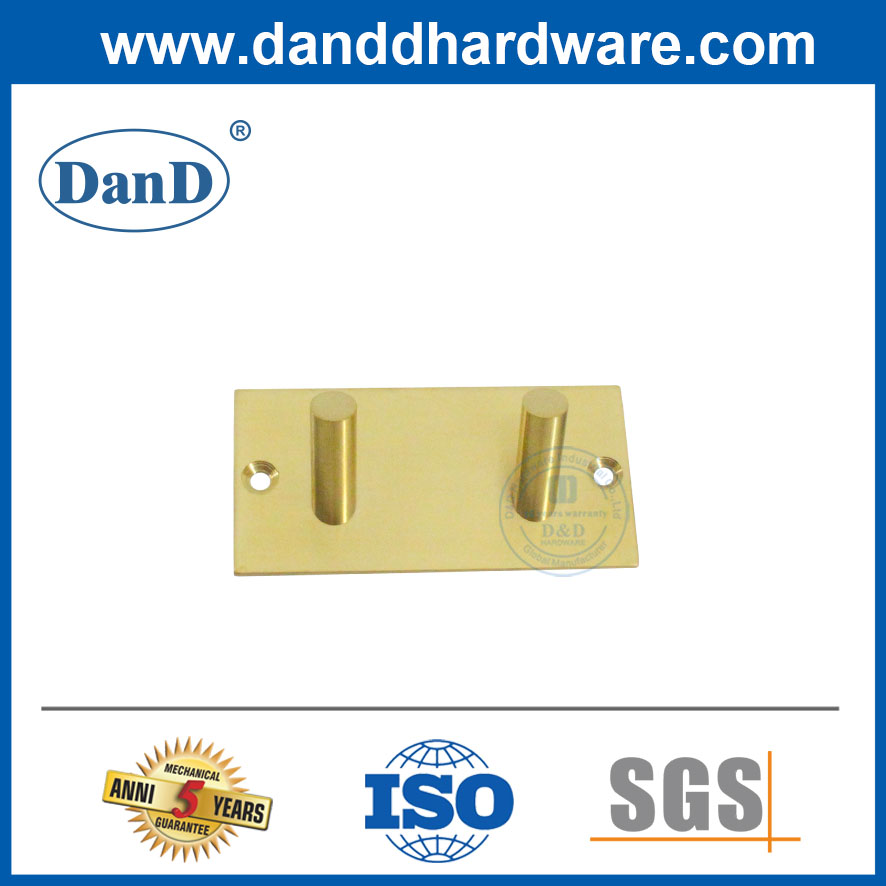 Móc treo tường phòng tắm màu bạc vàng Matte Black Coat Hooks Móc áo hiện đại-DDTC016