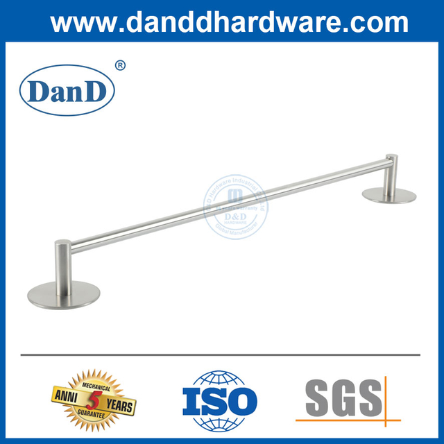 Móc đòn bẩy tự dính tròn màu bạc Móc treo khăn cửa phòng tắm-DDTC004