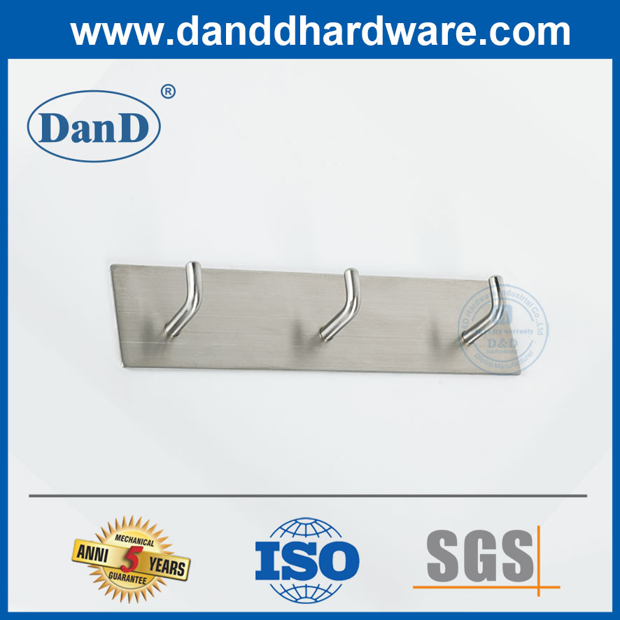 Nội thất bằng thép không gỉ Phần cứng Phòng tắm Quần áo Hiển thị Khăn Móc áo-DDTC001