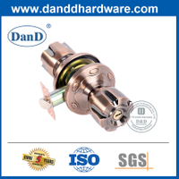 Tay nắm cửa bằng đồng cổ bằng hợp kim kẽm có khóa và chìa khóa-DDLK052