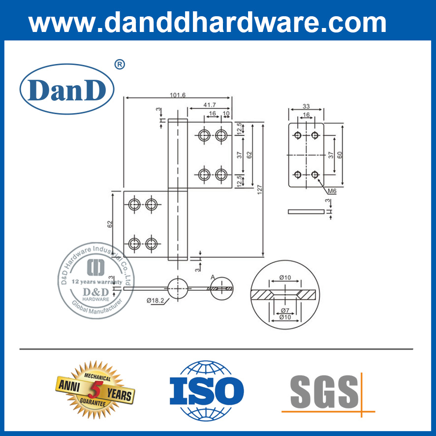 Tấm cốt thép cho bản lề cờ-DDHR002