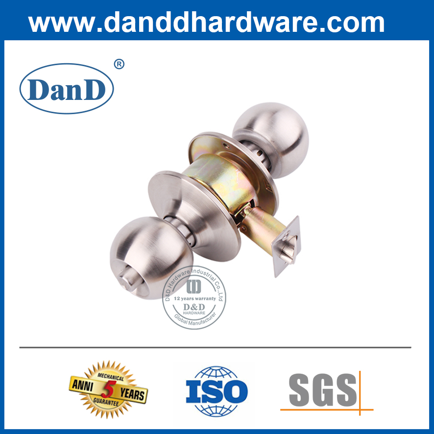Chìa khóa bằng thép không gỉ Khóa tay nắm cửa bên ngoài cho cửa kho-DDLK002