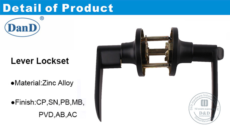 Khóa đòn bẩy loại vuông-DDLK087-DDLK094-D và D Phần cứng