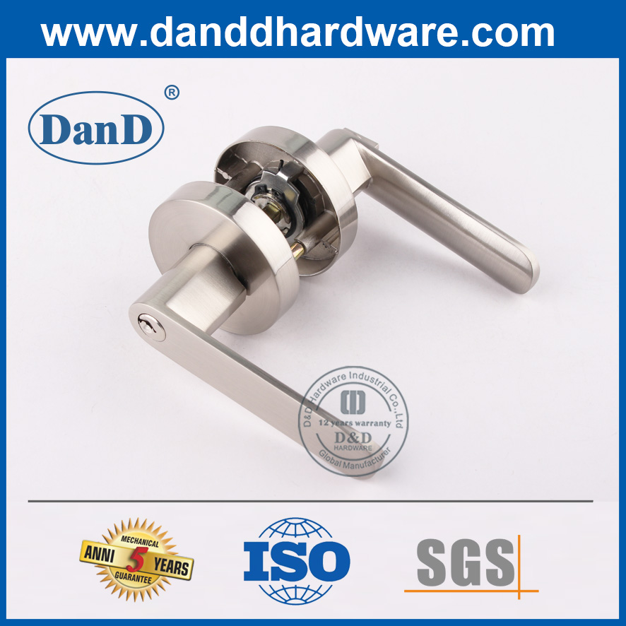 Khóa đòn bẩy hình ống bằng hợp kim kẽm một chiều bằng bạc-DDLK095