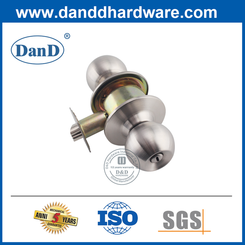 Núm cửa phòng tắm tròn bằng thép không gỉ riêng tư-DDLK004