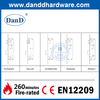 SUS304 Khóa cửa hẹp an toàn nhất cho cửa nhôm-DDML021-3092