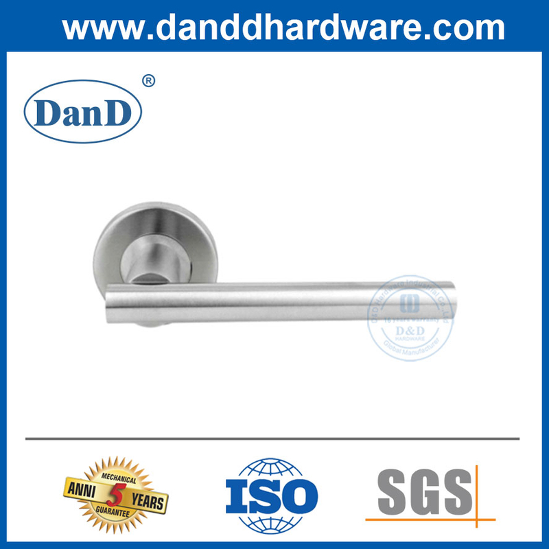 Tay nắm cửa gỗ ngoại thất hiện đại Tay nắm cửa bằng thép không gỉ màu bạc-DDTH040