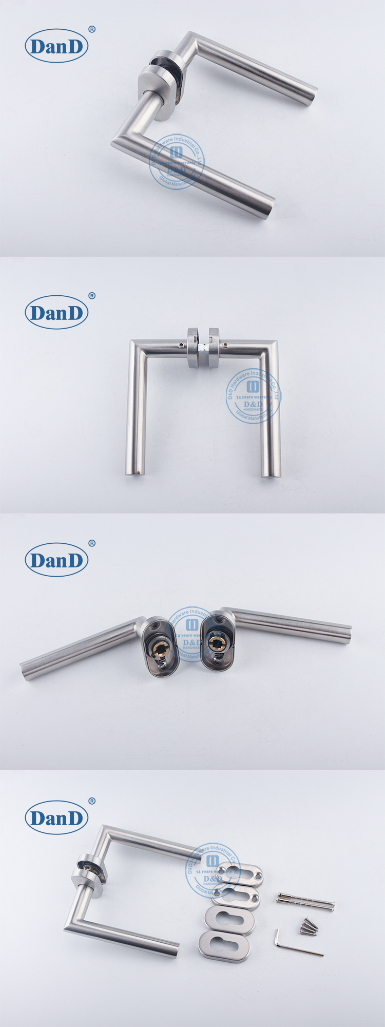 Tay nắm cửa hình bầu dục hoa hồng