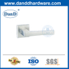 Tay nắm đòn bẩy cửa vuông bên trong Tay nắm cửa bằng thép không gỉ màu bạc-DDSH059