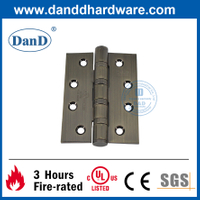 Cửa nội thất bằng đồng thau cổ Bản lề cửa mộng đầy đủ UL cấp SS201-DDSS003-FR-4X3X3.0