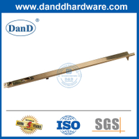 Bu lông xả bằng đồng thau 12 inch hoàn thiện bằng vàng cho cửa bên ngoài-DDDB002