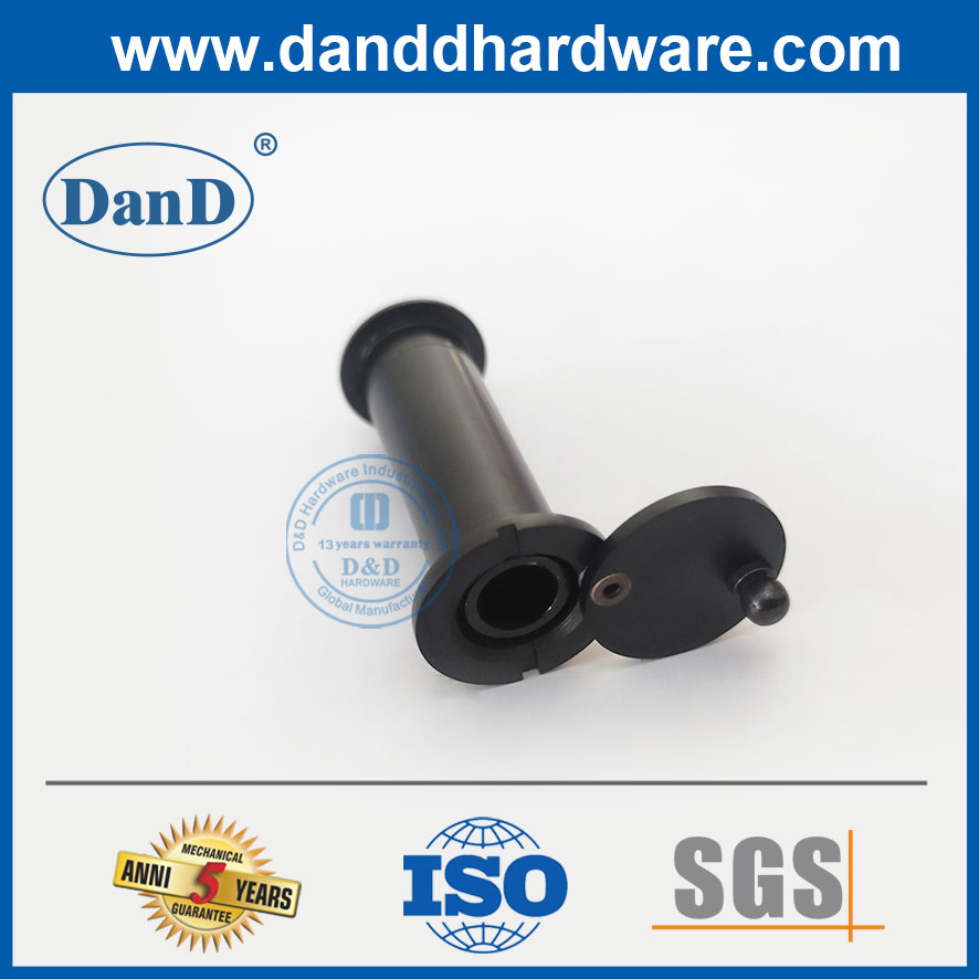 Cửa bên ngoài màu đen mờ với thiết bị quan sát góc rộng-DDDV001