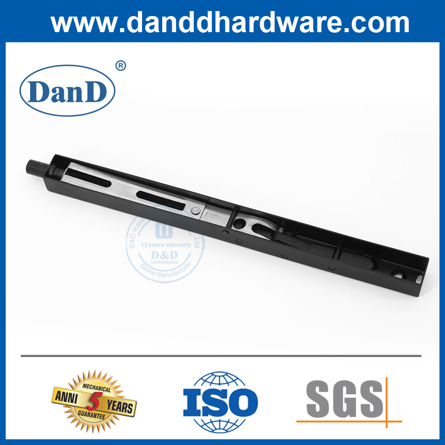 Khóa chốt vuông góc bằng thép không gỉ màu đen cho cửa gỗ-DDDB008