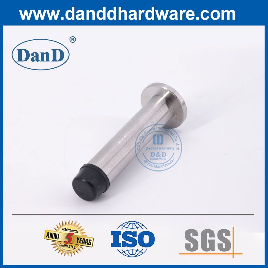 Chặn cửa kim loại Chặn cửa tường màu bạc bằng thép không gỉ-DDDS015-B