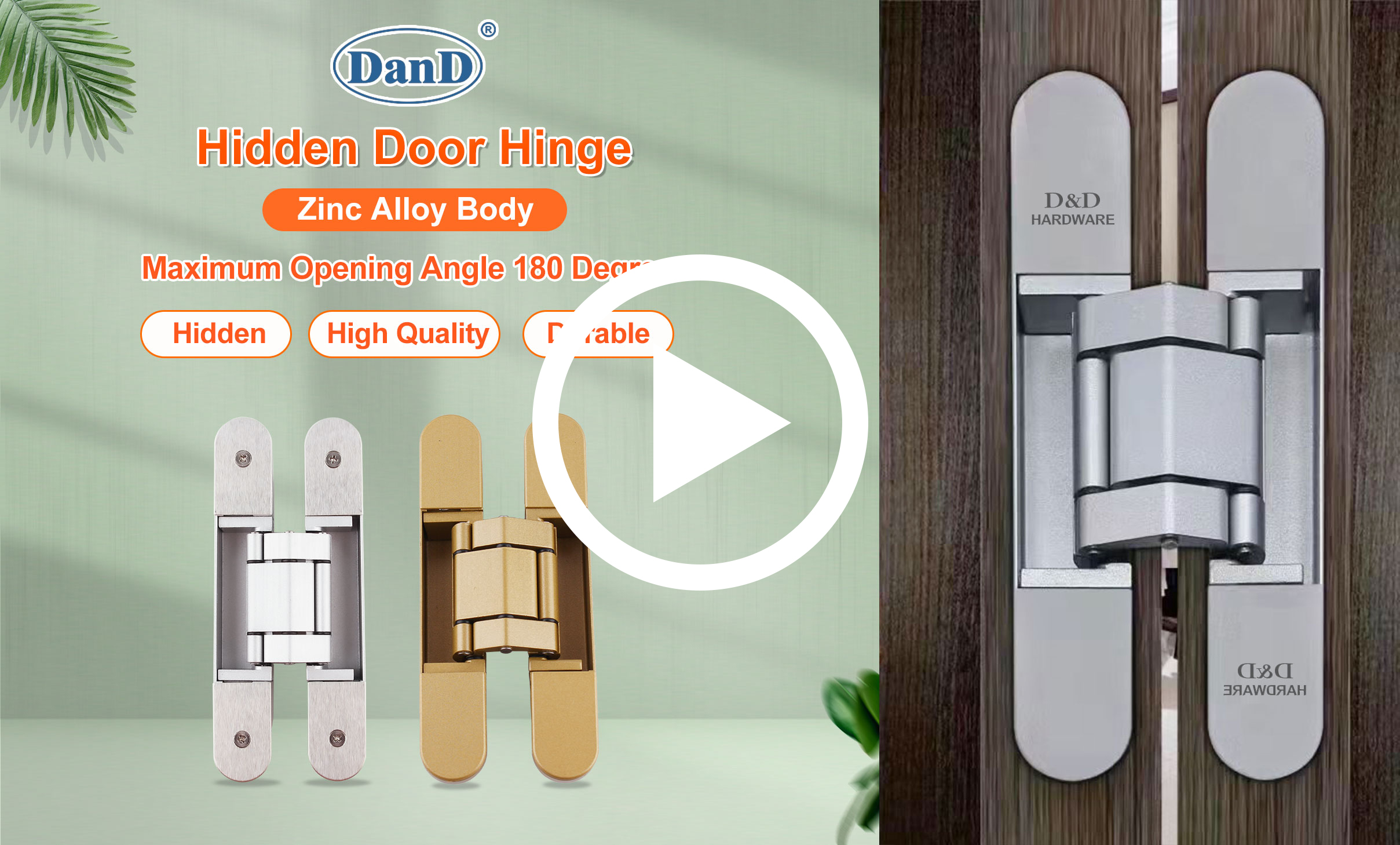 Bản lề cửa ẩn hạng nặng cho cửa kim loại