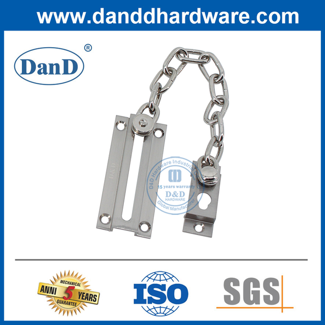 Chuỗi khóa cửa trước mạ niken Dây đồng thau để bảo mật-DDG005