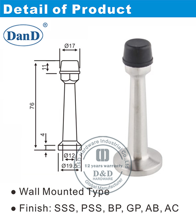 Nút chặn cửa trang trí-Phần cứng D và D