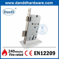 Khóa cửa chống cháy bằng đồng cổ CE Euro SUS304 cho cửa gỗ-DDML009