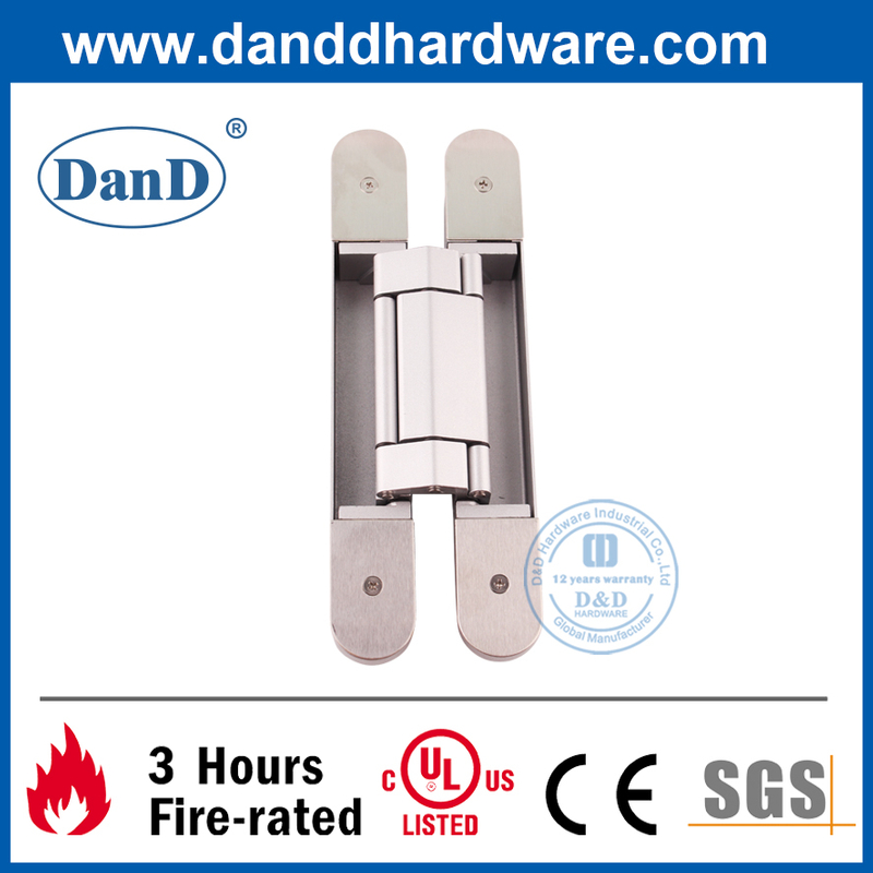 Bản lề cửa ẩn điều chỉnh hợp kim kẽm nặng 3D-DDCH008-G120