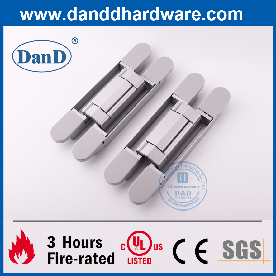 Bản lề cửa vô hình 3D bằng hợp kim kẽm hạng nặng cho cửa ngoài-DDCH008-G120
