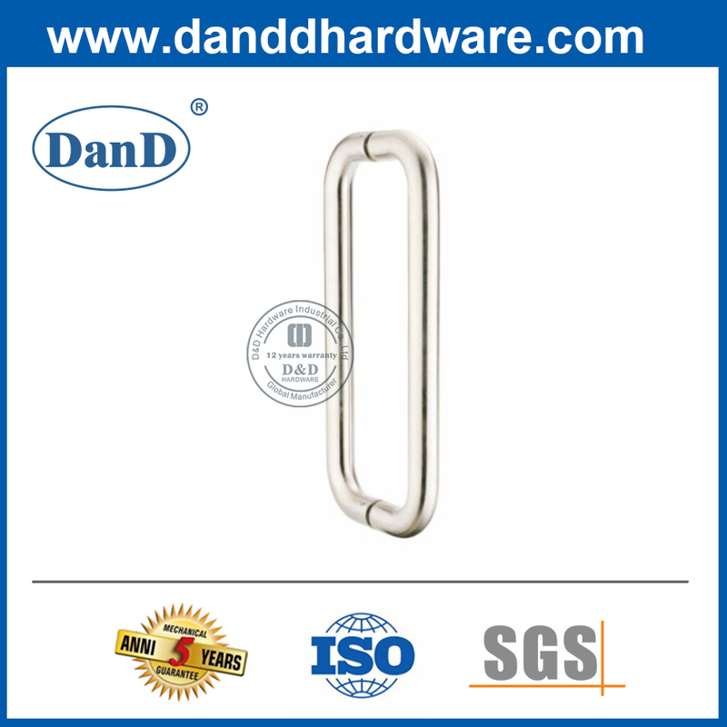 Tay cầm kéo cửa thương mại hình chữ D bằng thép không gỉ 304 an toàn-DDPH007