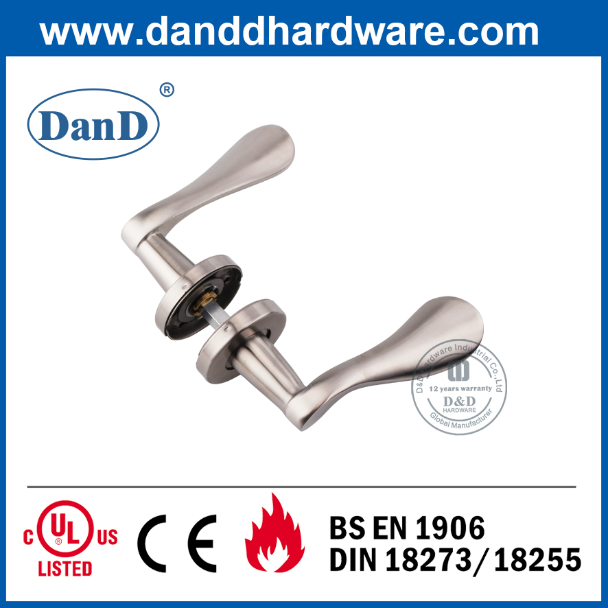Tay nắm khóa cửa bằng thép không gỉ 304 cho cửa ngoài-DDSH012