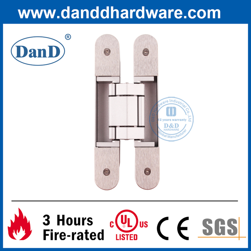 Bản lề cửa giấu 3D bằng hợp kim kẽm màu bạc cho cửa nặng-DDCH008-G80