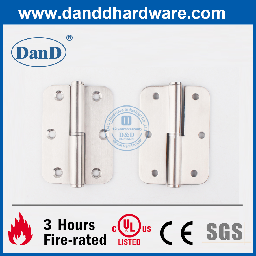 SS201 Bản lề cửa lắp tròn nâng hạ cho cửa thép- DDSS020