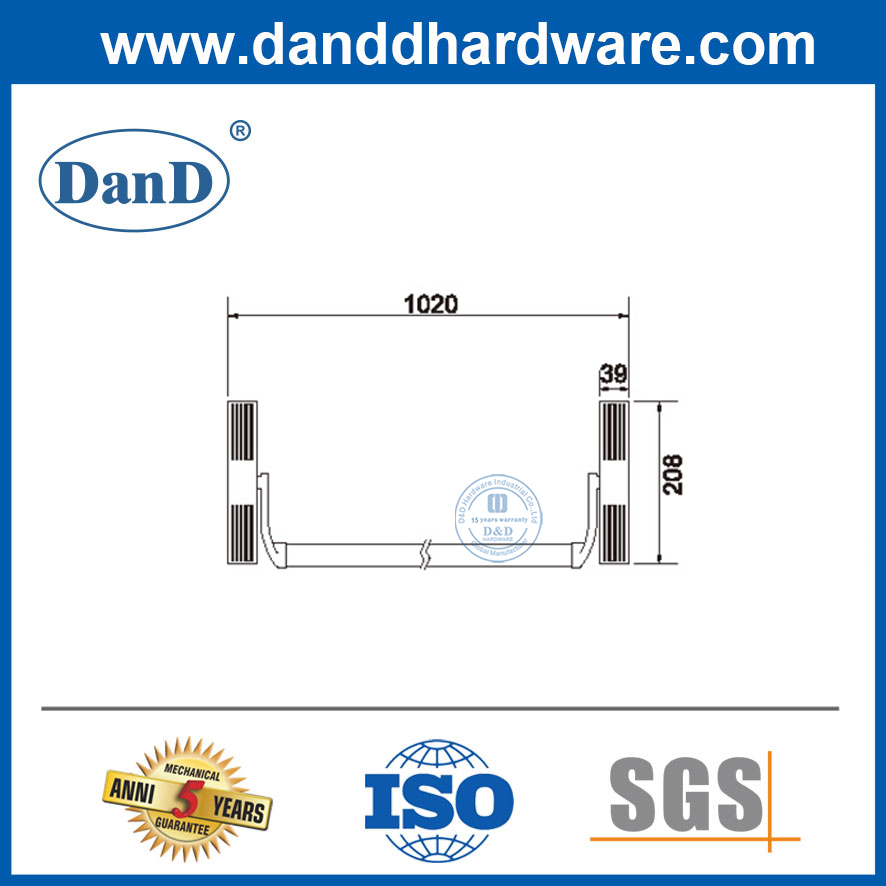 Thiết bị thoát phần cứng hoảng loạn loại Corss màu đỏ và đen-DDPD033