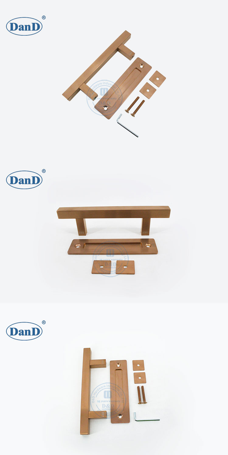 Tay nắm cửa chuồng màu vàng hồng