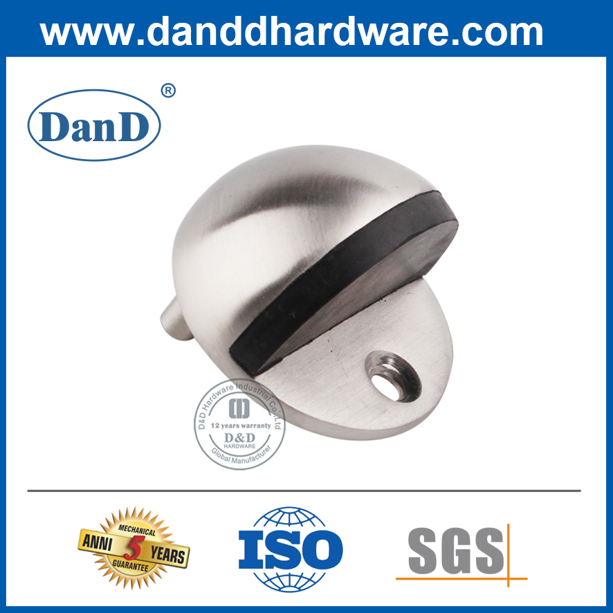 Nút chặn cửa bán cầu bằng thép không gỉ cho cửa gỗ-DDDS001