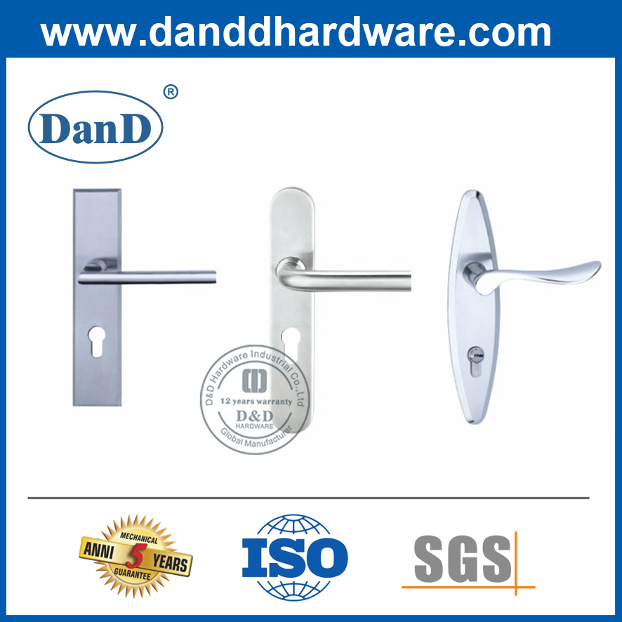 Tay nắm đòn bẩy SUS316 có tấm cho cửa kim loại-DDLP002
