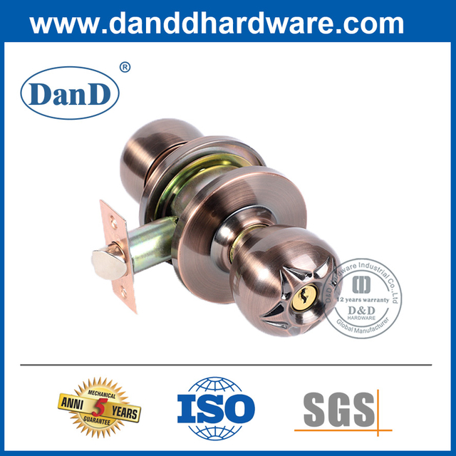 Bộ khóa hình trụ bằng hợp kim kẽm đặc biệt bằng đồng cổ-DDLK056