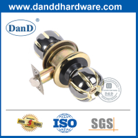 Khóa cửa hình trụ hợp kim kẽm màu đen và vàng-DDLK058