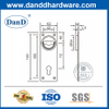 Tay cầm kéo vòng xả bằng thép không gỉ đa chức năng có Keyhole-DDFH016