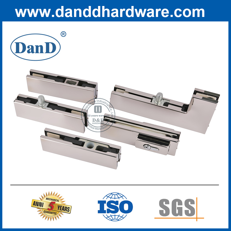 Phụ kiện cửa kính cường lực Khóa vá inox- DDPT004