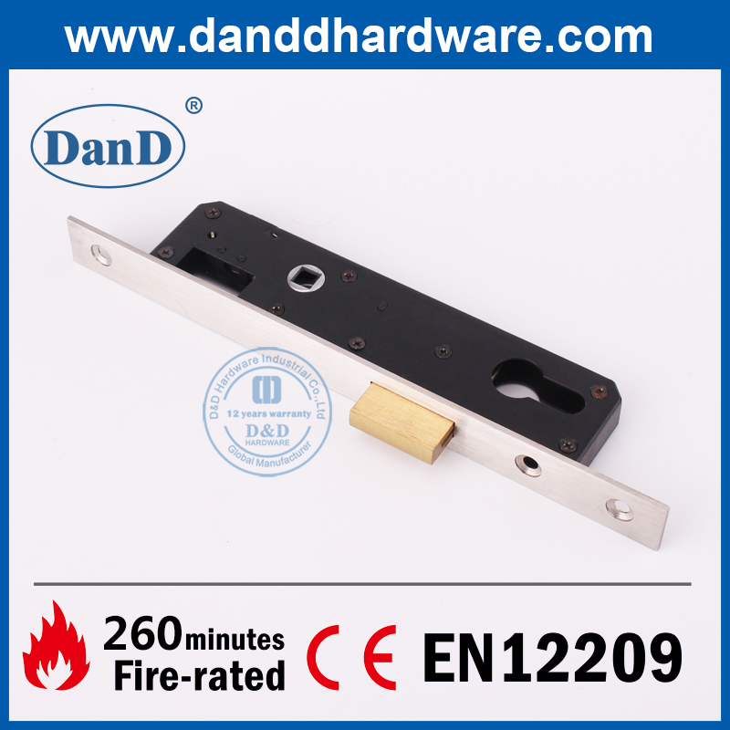 Khóa kho lưu trữ chốt cửa hẹp màu đen SS304-DDML023-2585