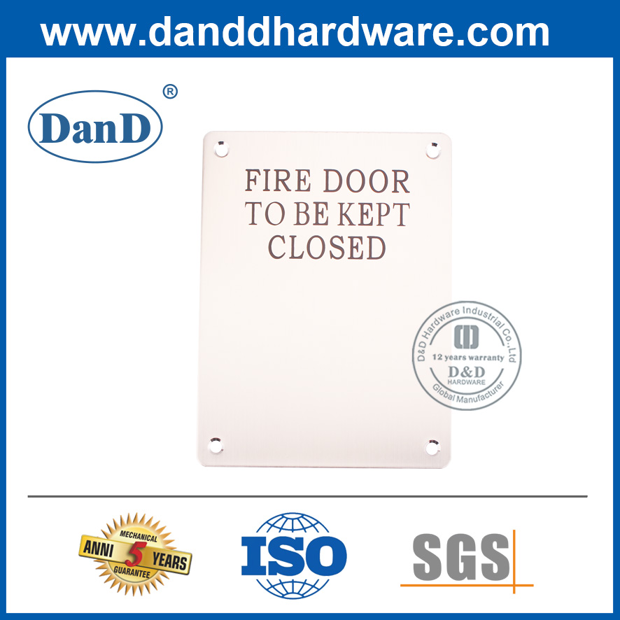 Thiết kế mới Tấm biển cấm hút thuốc bằng thép không gỉ-DDSP008
